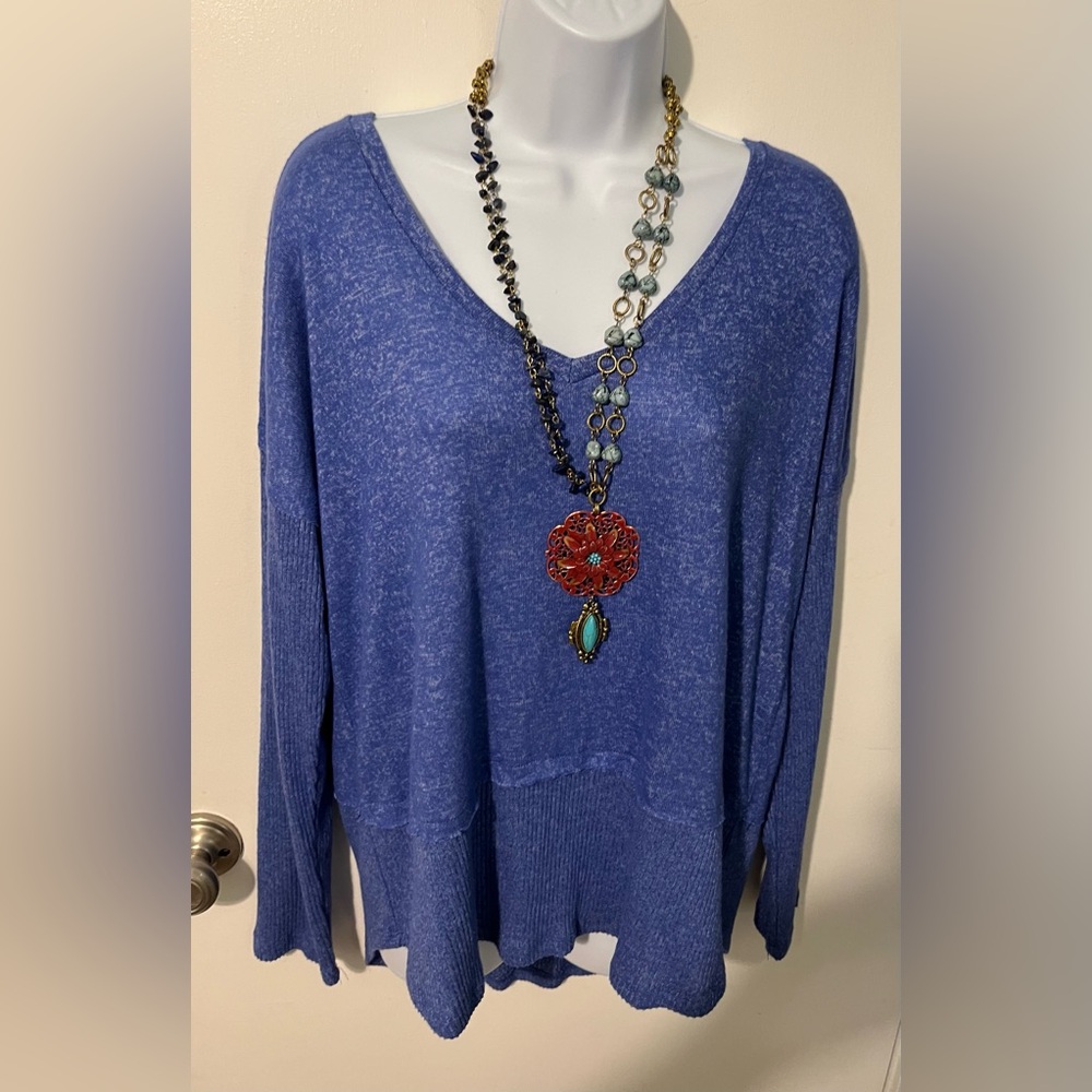 Bobeau Blue Women's Sweater XL